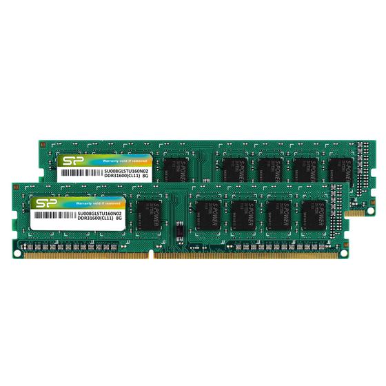 Imagem de Módulo de Memória DDR3 16GB SP Silicon Power (2x8GB) 1600MHz