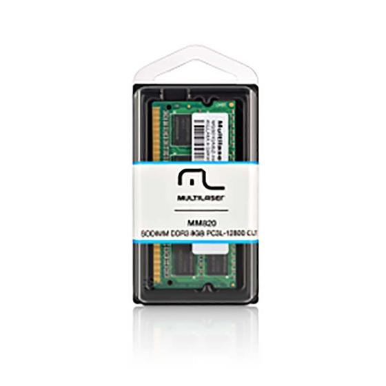 Módulo De Memória Multilaser Sodimm Ddr3 Pc3l-12800 - Mm820 Menor preço em Módulo De Memória Multilaser Sodimm Ddr3 Pc3l-12800 - Mm820