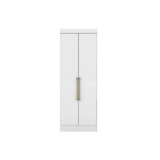 Imagem de Módulo de Quarto Solteiro Guarda Roupa Módena 72200 c/ 2 Portas Branco - Demóbile