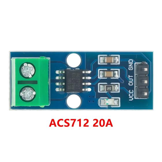 Imagem de Módulo De Sensor De Corrente De Efeito Hall 5A 20A 30A ACS712 Circuito Integrado