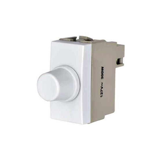 Módulo Dimmer Rotativo de Potência 300W 127V Branco Sleek Margirius Menor preço em Módulo Dimmer Rotativo de Potência 300W 127V Branco Sleek Margirius
