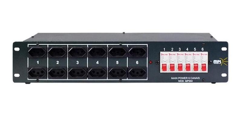 Imagem de Modulo Disjuntor 6 Canais 4Kw Tomada 10A Mp004 Mpl