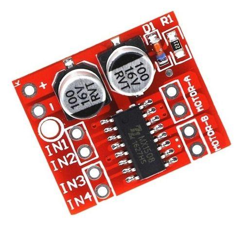 Imagem de Modulo Driver Ponte H- L298n Mini 2 Canais Motor* 01 Passo