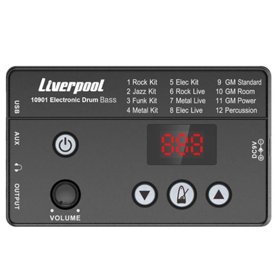Módulo Drum Bass Liverpool Bateria Eletrônica Magazine Luiza