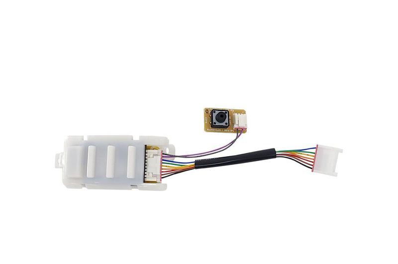 Imagem de Modulo eletrônico com display, cabos elétricos com conectores e gabinete plástico Ar Condicionado LG ASNQ092WSA0 - ABQ73301301