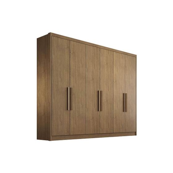 Módulo Guarda Roupa Rizon c/ 6 Portas e 6 Gavetas Freijó Cumaru - Novo Horizonte Menor preço em Módulo Guarda Roupa Rizon c/ 6 Portas e 6 Gavetas Freijó Cumaru - Novo Horizonte