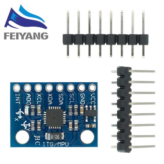 Imagem de Módulo GY-521 MPU-6050 - Acelerômetro e Giroscópio de 3 Eixos
