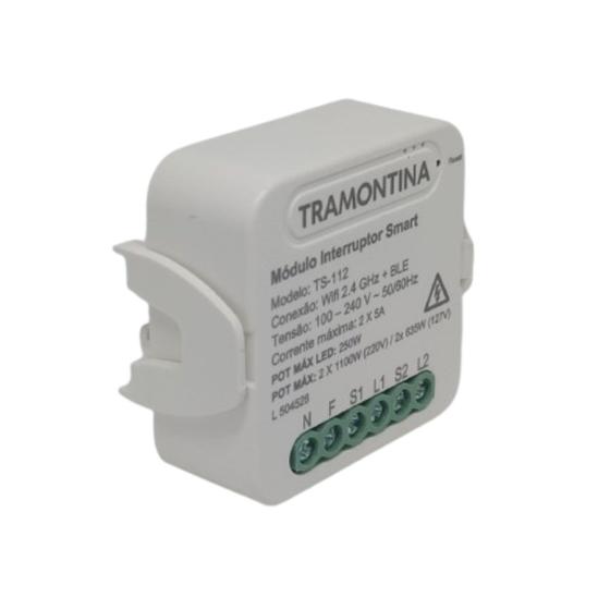 Imagem de Modulo Interruptor 2 Canais Smart Wifi+BLE 100-240V