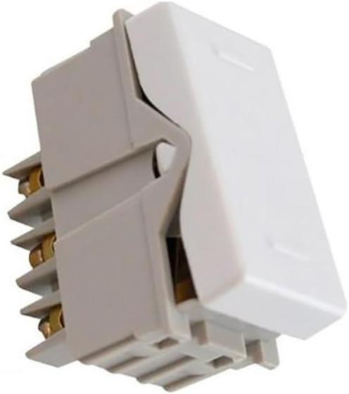 Imagem de Módulo Interruptor Bipolar Paralelo Com Componente Metálico 10A/250V Branco - Tramontina Liz