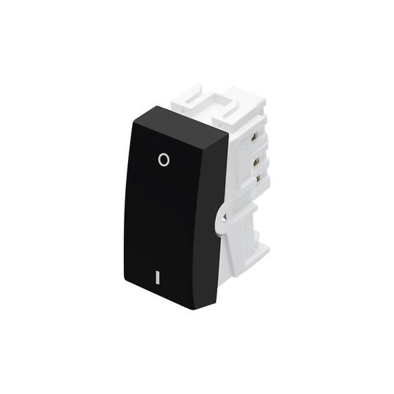 Imagem de Módulo Interruptor Bipolar Simples Fame Habitat Black 20A Preto
