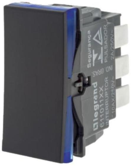 Imagem de Modulo Interruptor Paralelo 10A Preto Pial Plus +