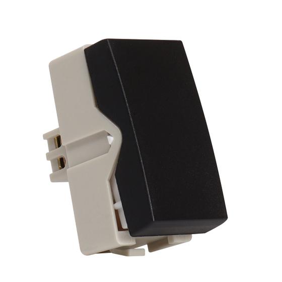 Imagem de Módulo Interruptor Paralelo 4x2 Preto Fosco Clean Margirius