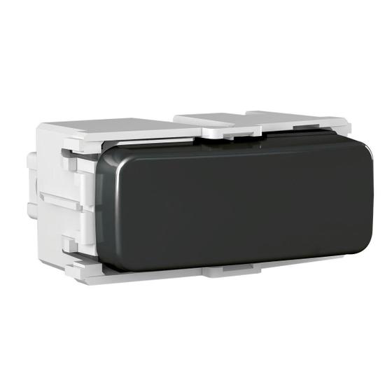 Imagem de Módulo interruptor simples 10a 250vca preto compose - weg