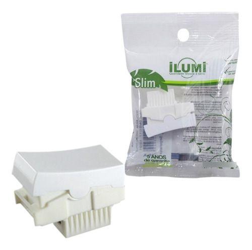 Imagem de Modulo Interruptor Simples Ilumi Linha Slim (8117) 1 Peça 