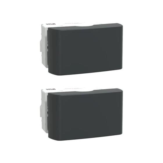 Imagem de Modulo Interruptor Simples Lunare Up Schneider Grafite Fosco