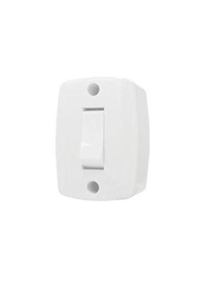 Imagem de Módulo Interruptor Sobrepor Retangular Simples 6A 250V - 16553 - Ilumi