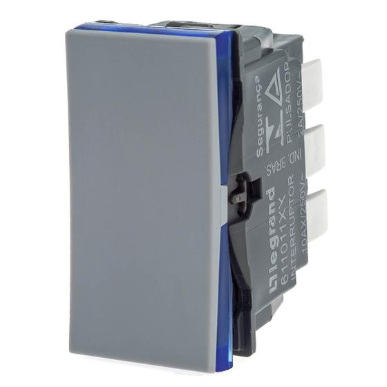 Imagem de Módulo Interruptor Three Way Cinza Paralelo Pial Plus+ Legrand 611011CZ
