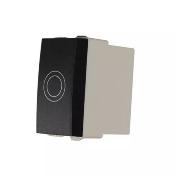 Imagem de Módulo Interruptor Touch Simples 10A Preto Clean Sleek - Margirius