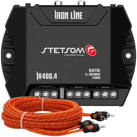 Imagem de Modulo Ir400.4 Stetsom 400w + Cabo Rca 5m 4 Vias Blindado
