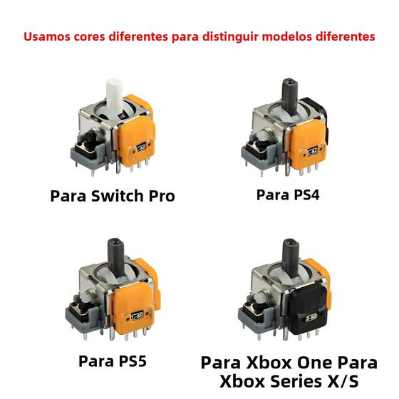 Imagem de Módulo Joystick Dualshock 4/Xbox/PS4/PS5/Joycon com Efeito Hall - 2 Peças