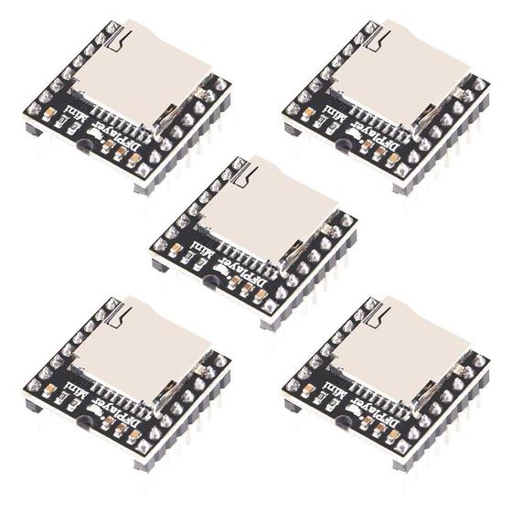 Imagem de Módulo Leitor de MP3 ACEIRMC YX5200 DFPlayer Mini - Kit com 5 Unidades
