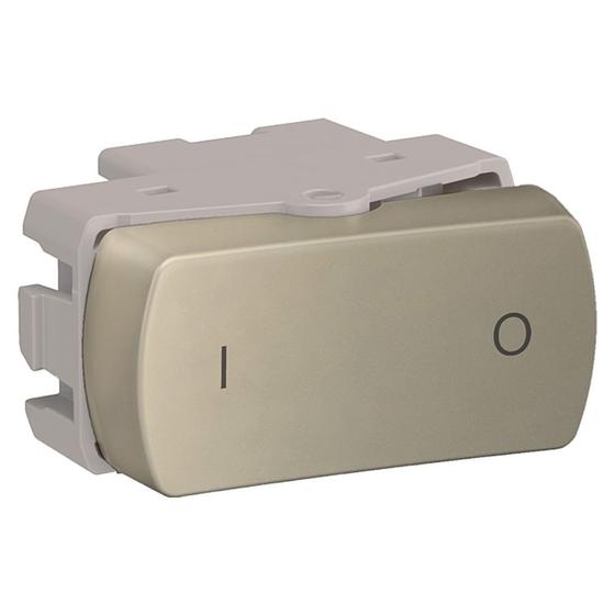 Imagem de Módulo Miluz Interruptor Bipolar Simples 10A 250V Dourado Schneider