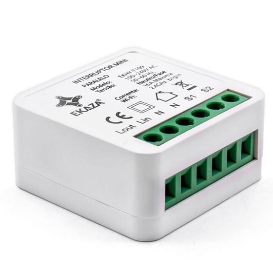 Imagem de Modulo Mini Inteligente Interruptor 16A 1CH Wifi+BLE EKHY-T109-WB Ekaza