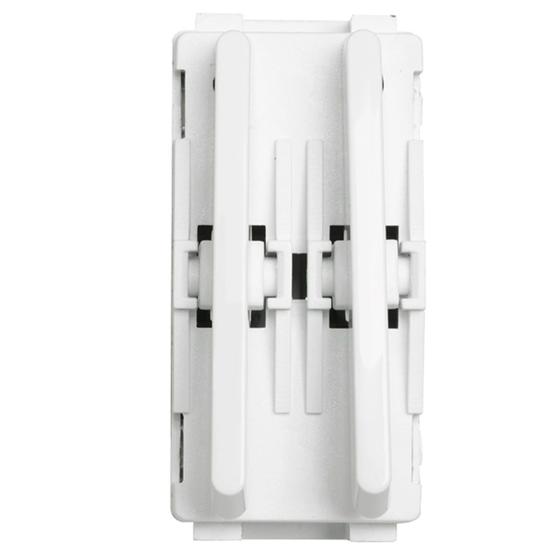 Imagem de Modulo Novara Branco Interruptor Simples Duplo Dicompel