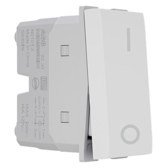 Imagem de Módulo Origen Interruptor Bipolar Simples 16A 250V Branco Abb