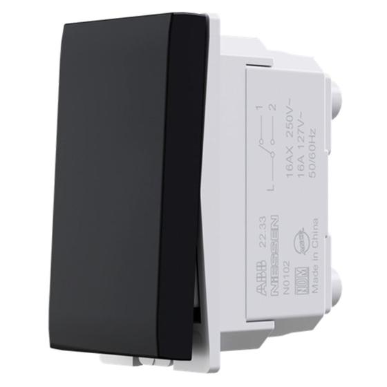 Imagem de Módulo Origen Interruptor Paralelo 16A 250V Preto Abb