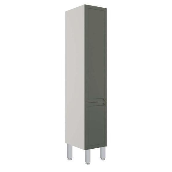Imagem de Módulo Paneleiro 40cm 2 Portas Com Pés 100% MDF Cozinha Modulada Provence Robel Fendi/Salvia