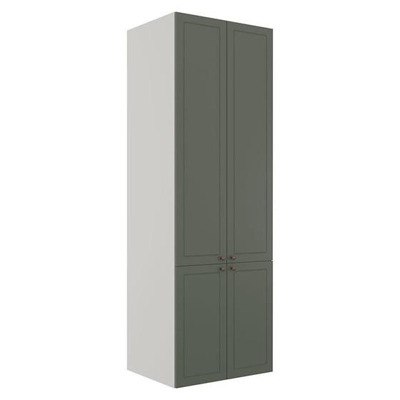 Imagem de Módulo Paneleiro 70cm 4 Portas 100% MDF Cozinha Modulada Provence Robel Fendi/Salvia