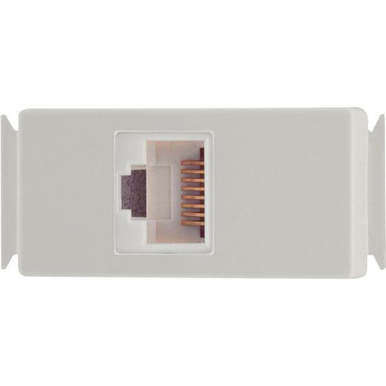 Imagem de Módulo para Tomada Transmissão de Dados RJ45 Cat. 6 Aria Branco Tramontina Única