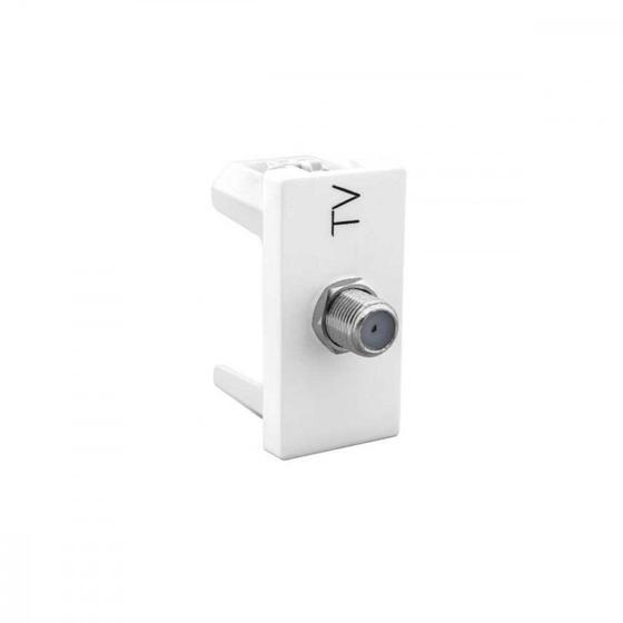 Imagem de Modulo Pial Plus+ Branco 1 Tomada Coaxial 615030Bc