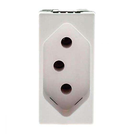 Imagem de Modulo Pial Plus+ Branco 1Tomada 10A 38Bc