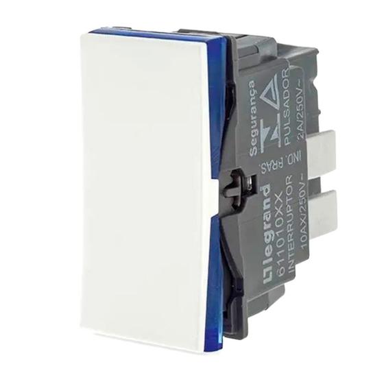 Imagem de Modulo Pial Plus Interruptor Simples Branco Borne Automático