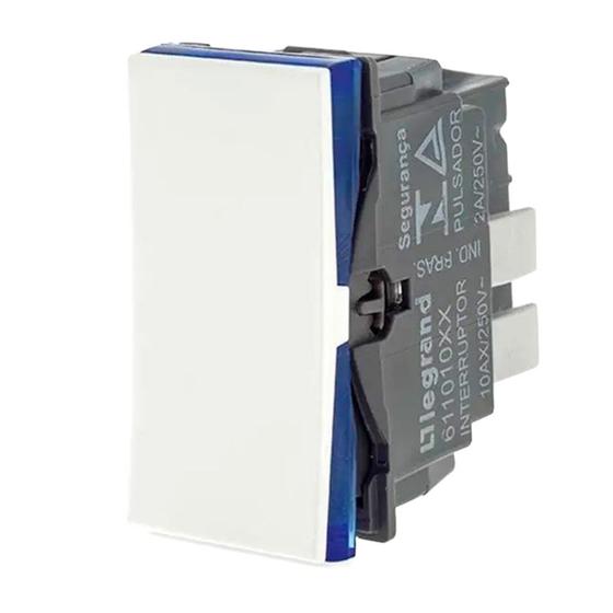Modulo Pial Plus Interruptor Simples Branco Borne Automático Imagem de Modulo Pial Plus Interruptor Simples Branco Borne Automático