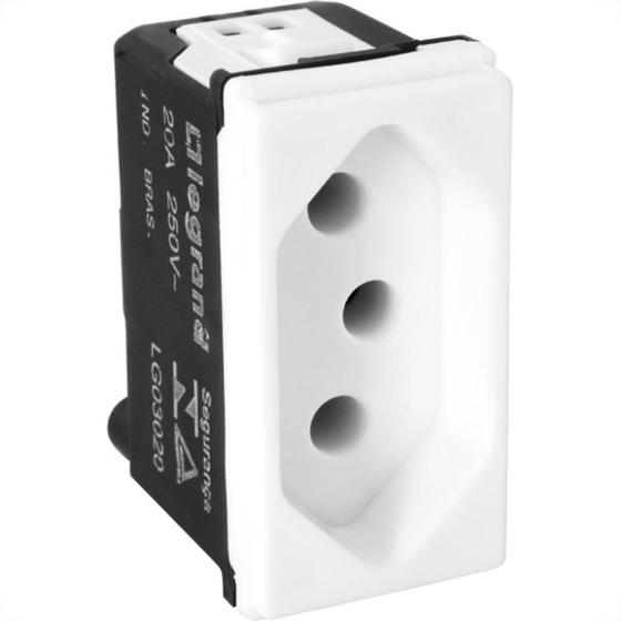 Imagem de Modulo Pial Pop Branco 1 Tomada 20A Lg03020