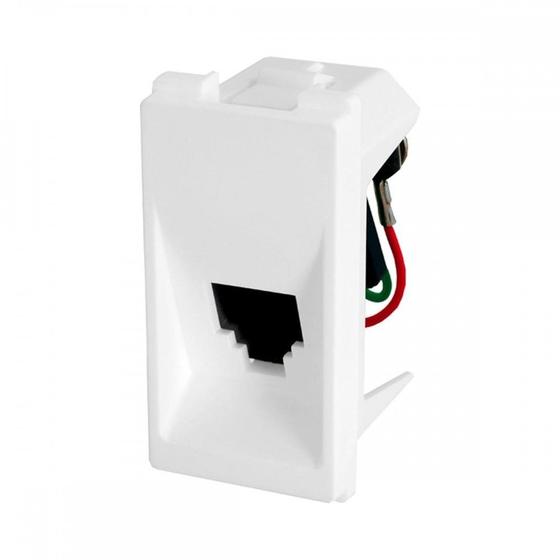 Imagem de Modulo Pial Pop Branco Tomada Telefone Rj11 - Lg090