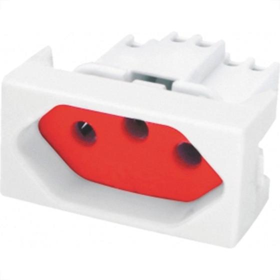 Imagem de Modulo Rad Modular Br1803377 1Tomada 20A Vermelho