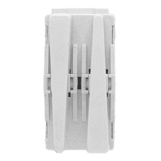 Imagem de Módulo Ravenna Interruptor Duplo Simples Branco Dicompel