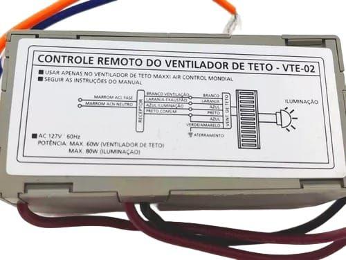 Imagem de Módulo Receptor Ventilador Teto Vte-02 Vte-04 127v Mondial
