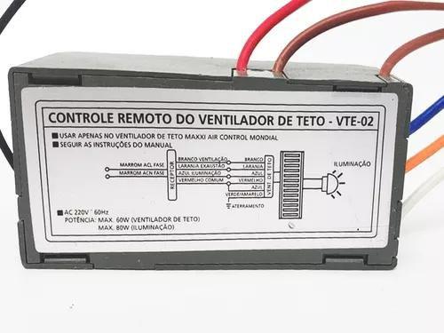 Imagem de Módulo Receptor Ventilador Teto Vte-02 Vte-04 220v Mondial