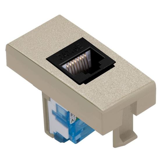Imagem de Módulo Rede Rj45 - Inova Champanhe - 85416