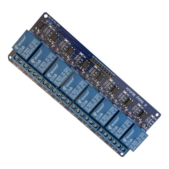 Imagem de Modulo Rele 8 Canais 5V 10A Para Automação em Arduino ROB0021