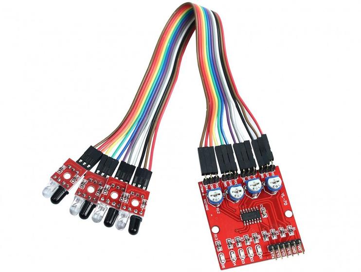 Imagem de Modulo Sensor de Rastreamento Infra Vermelho 4 Sondas - GC-126