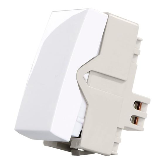 Imagem de Módulo Sleek Interruptor Simples Branco Margirius