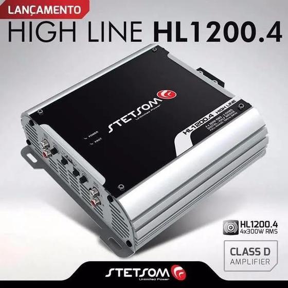 Imagem de Módulo Stetsom High Line Hl1200.4 - 4 Canais