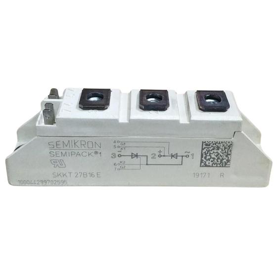 Imagem de Módulo Tiristor Skkt27b16e 1600v 25a