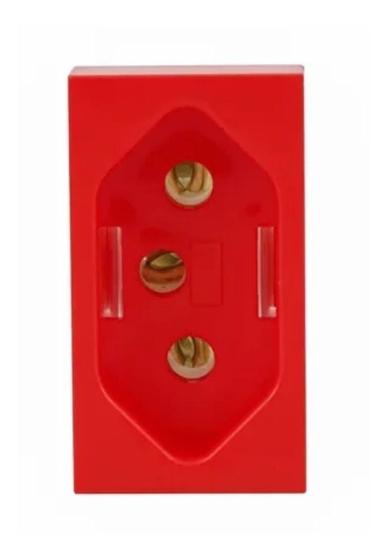 Imagem de Modulo Tomada 20a 220v Modulare Blanc+ Evidence Vermelho - Fame